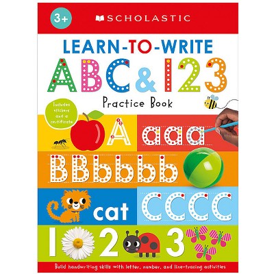 Write And Wipe Abc 123 ( Scholastic Early Learners) (mixed Media Product)  By Scholastic Inc. : Target