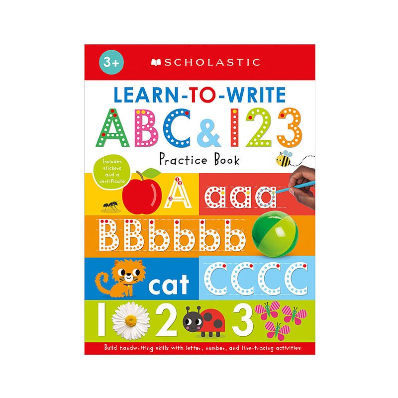 Learn to Write ABC & 123: Scholastic Early Learners (Workbook) - (Paperback), 1 of 2