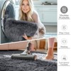 Itopfox Soft Fluffy Shaggy Area Rug for Living Room, Bedroom, Kids, Girls, Boys, Dorms, Nursery Rooms, Home Decor Aesthetic, Machine Washable, Grey - 2 of 4