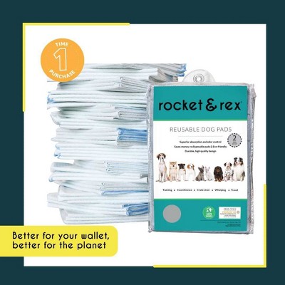 Medium Gray Washable Waterproof Pet Training Pads - 2 Pack