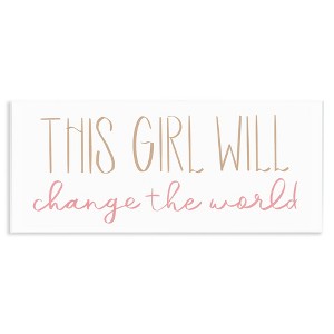 Stupell Industries Girl Power Motivational Phrase, 17" x 7" - 1 of 4