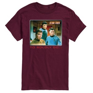 Men's - Star Trek - Retro Boldly Go Short Sleeve Graphic T-Shirt - 1 of 4