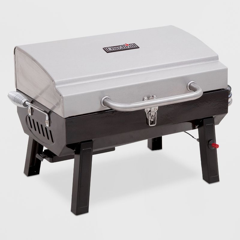 Char-Broil Deluxe Tabletop 10,000 BTU Gas Grill 465640214 - Gray, 1 of 8