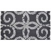 Simple Spaces Gray Gate Doormat, 21"x33" – Elegant Geometric Entry Rug with Lattice Design in Soft Neutral Tones for Indoor Use - 2 of 3