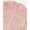 Deux par Deux Girl Short Faux Fur Coat Dusty Pink - 3 of 4