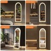 GlasFlength Full Length Mirrors Full Length Mirrors Multi Position Reflection Accent For Modern Living Spaces, Silver, 62.9"*19.6"*0.9" - 3 of 4