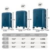 20"/24"/28" 3 pcs/set in ABS Spinner Wheel Luggage, Modern Carry on Suitcase, Matching Color, TSA Combination Lock - 2 of 4