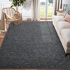 Washable Modern Solid Rug Non Slip Low Pile Rug Soft Contemporary Throw Floor Cover Foldable Indoor Carpet for Living Room Bedroom Playroom Nursery - 3 of 4