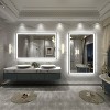 Apmir Super Bright Front & Back LED Lighted Anti-Fog Aluminum Alloy Framed Tempered Glass Bathroom/Vanity Mirror with ETL & 3-Year Warranty - 3 of 4