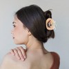 Unique Bargains Halloween Claw Clip Orange Black 1 Pc - 2 of 4