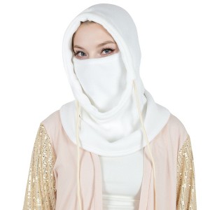 Anna-Kaci Winter Fleece Face Mask Balaclava Warm Neck Face Cover Hat Cap Hooded Scarf for Men and Women - 1 of 4