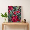 CayenaBlanca Watercolour Christmas Flowers Framed Art Canvas - Society6 - 3 of 4