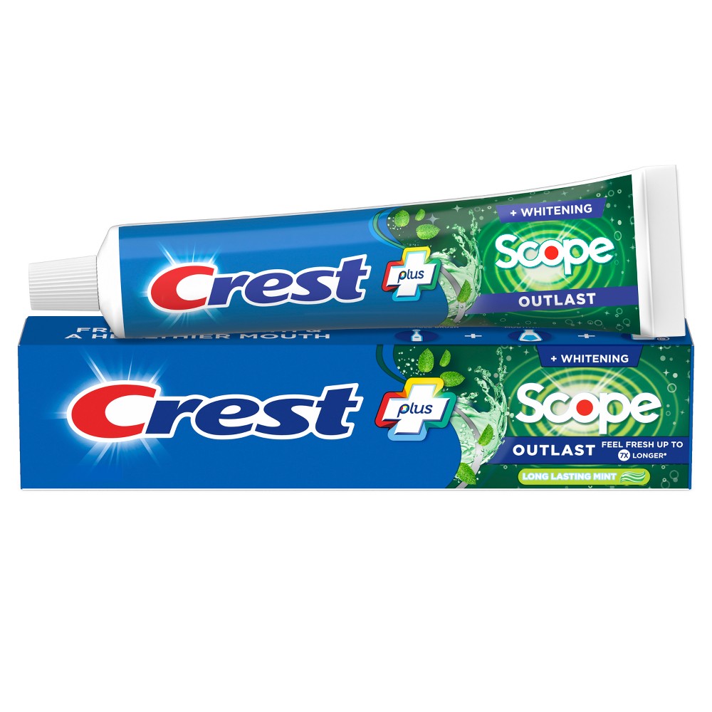 Photos - Toothpaste / Mouthwash Crest + Scope Outlast Complete Whitening Toothpaste, Mint - 5.4 oz 