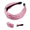 Unique Bargains Women's Elegant Glossy Knotted Wide Hairband 6.69"x5.12" 1 Pc - 3 of 3
