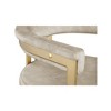 Meridian Furniture,Marcello Stone Colored Velvet Counter Stool, Set of 2 - 4 of 4
