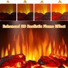 SUGIFT Electric Fireplace Stove Heater with 3D Flame Effect, Black - 2 of 4