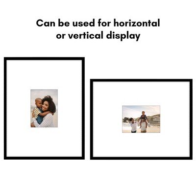 Black 14x18 Picture Frame with Oversized Mat