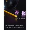 100 Pack Thin Beeswax Taper Candles - 7 Inch Tall Yellow Candles for Meditation, Church, Easter, Home Use, Christmas - 3 of 4