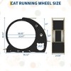 COZONY Cat Exercise Wheel for Indoor Cats 48" Large Running Wheel with 3-Level Jumping Tower, Quiet Treadmill for Multiple Cats - 2 of 4