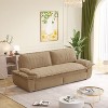 KWPZQEB 73.2" Lazy Sofa, Queen Pull Out Sofa Bed, Velvet Foldable Loveseat with Pillows, 3-in-1 Convertible Sleeper Sofa, Space Saving for Living Room - 3 of 4