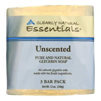 Essentials Unscented Pure and Natural Glycerin Soap Bar - Case of 3/4 oz