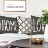 Farmhouse Pillow Covers 18x18 Set of 4 Throw Pillow Covers Rustic Linen Decorative Pillows Square - 3 of 4
