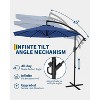 10 FT Patio Umbrella for Outdoor, Outdoor Umbrella With Push Button Tilt and Crank With Cross Base With 8 Sturdy Ribs for Deck Pool Garden Backyard - 4 of 4