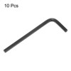Unique Bargains Chrome Vanadium Steel L-Shape Repairing Tool Hex Key Wrenches Black 10 Pcs - 3 of 4
