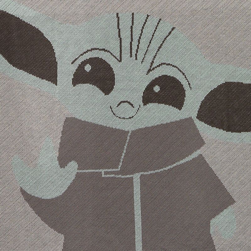 Lambs & Ivy Star Wars Baby Yoda Mandalorian Grogu/The Child Knit Baby Blanket, 4 of 7