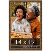 PosterPalooza | Textured Gold Picture Frame - UV Acrylic, Foam Board Backing, Hanging Hardware - 2 of 4