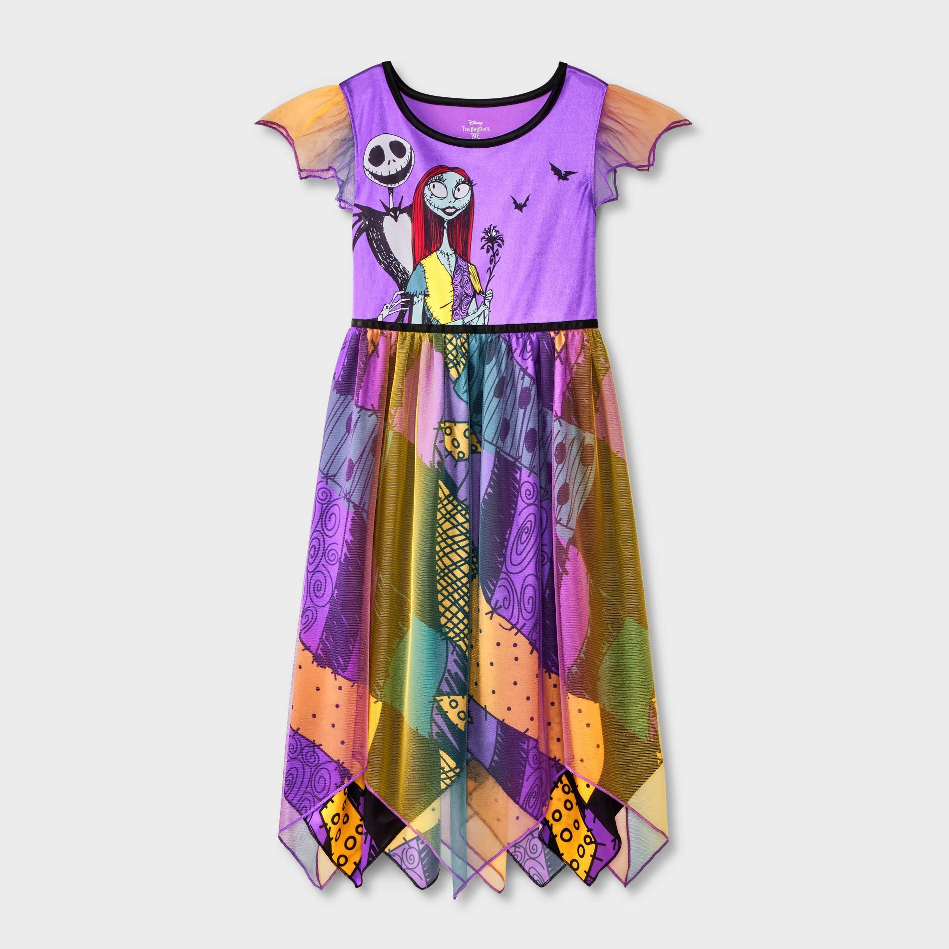 Girls' Nightmare Before Christmas Fantasy NightGown - Purple S