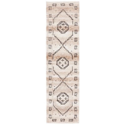 Ivory and Beige Hand-Tufted Wool Runner Rug 2'3" x 9'