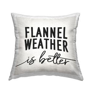 Stupell Industries Flannel Weather Is Better Vintage Rustic Fall Typography - 1 of 3