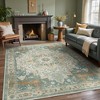 Abynow Faded Medallion Indoor Area Rug-8' x 10'-BEIGEGREEN - 2 of 4