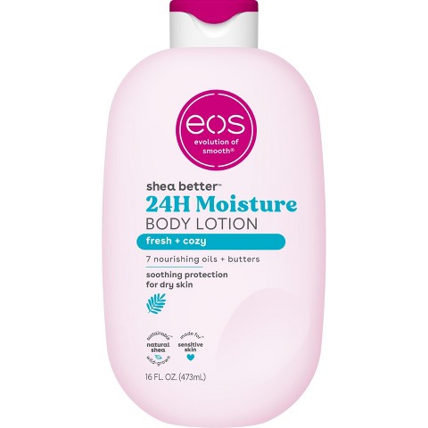 Увлажняющий лосьон для тела eos Shea Better 24H, Fresh & Cozy, 16 fl oz