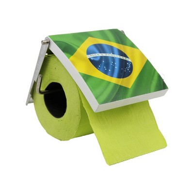 Evideco French Home Goods Sleek Wall-Mounted Toilet Paper Holder with Cover - Stylish Bathroom Tissue Dispenser