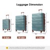 3-Piece Matching Hardshell Luggage Set,Checked Suitcases Expandable Lightweight Spinner Suitcases with TSA Lock (20"/24"/28")-Cuddlewood - 4 of 4