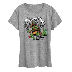 Women's - Teenage Mutant Ninja Turtles - Raphael Going In Loud Short Sleeve Graphic T-Shirt - 1 of 4