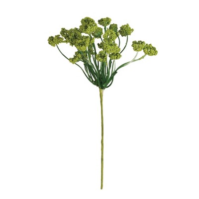 Transpac Faux Spring Floral Pick Green Artificial Stems for Home Decorations Perfect for Spring Decor