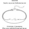 Anklets Bracelets for Women Waterproof Anklets Beach Jewelry Adjustable Stainless Steel - 3 of 4