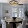 ALOADECOR 5 Lights 24" Modern Glam Round Chandelier With Clear Crystal - 2 of 4