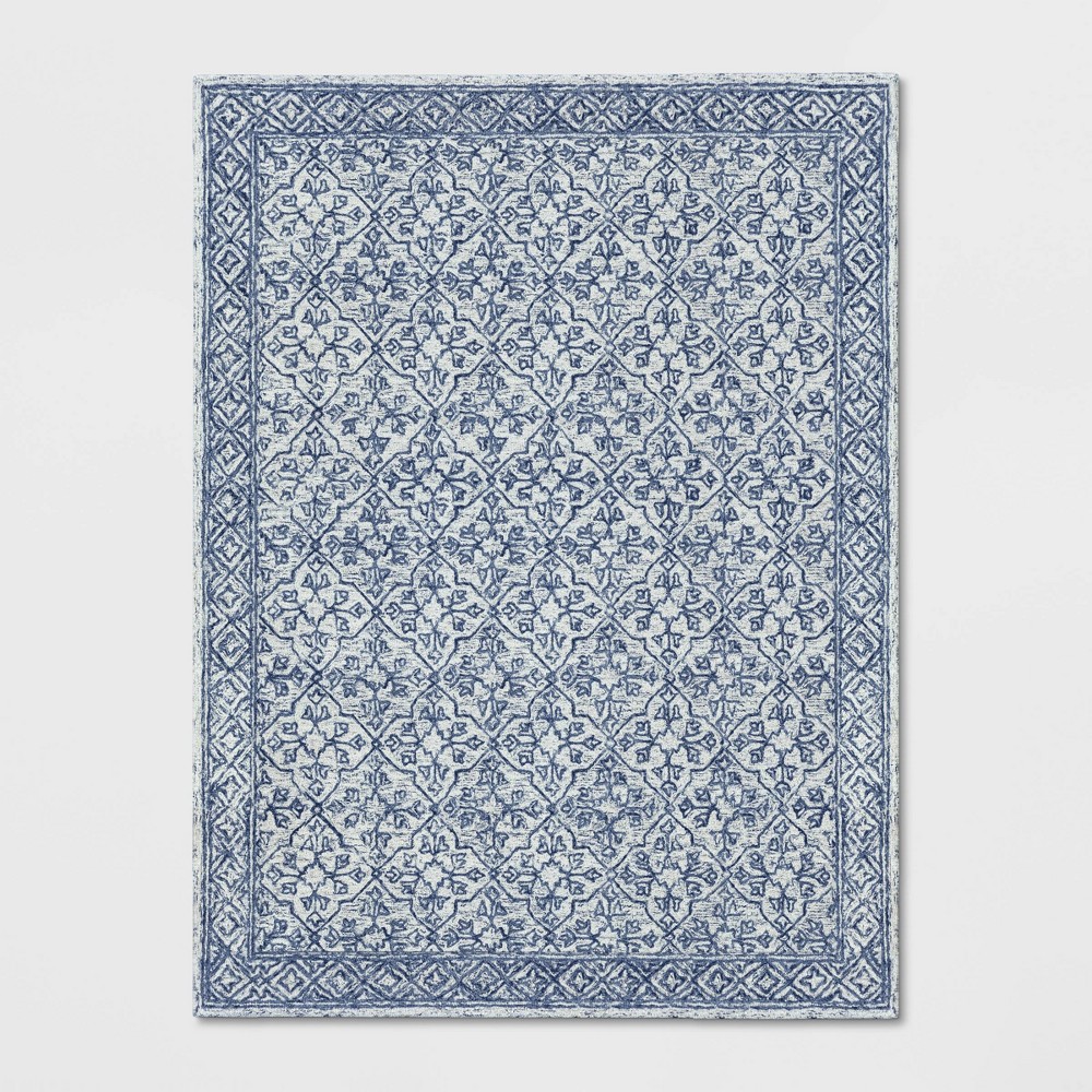 9'X12' Argyle Tufted Area Rug Blue - Threshold was $499.99 now $249.99 (50.0% off)