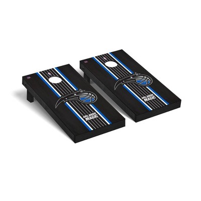 NBA Orlando Magic Premium Cornhole Board Onyx Stained Stripe Version