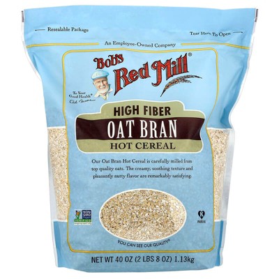 Bob's Red Mill Oat Bran High Fiber Hot Cereal 40 oz