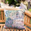 Signare USA Claude Monet Japanese Bridge Pillowcase/ Cushion Cover 18 x 18 inch - 2 of 3
