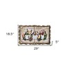 HomeRoots 29" Rustic Gold Polyresin Last Supper Decorative Plaque Sculpture - 3 of 4