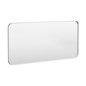Tempered Glass Rounded Rectangle Framed Wall-Mounted Bathroom Vanity Mirror - 1 of 1