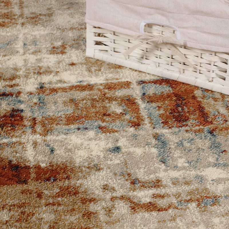 Distressed Abstract Lines Indoor Runner or Area Rug by Blue Nile Mills, 5 of 7