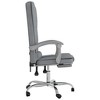 vidaXL Massage Reclining Office Chair Light Gray Fabric - 4 of 4