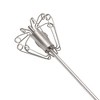 Unique Bargains 12" Semi-Automatic Loop Whisk Dishwasher Safe Stainless Steel Silver Tone Green - 3 of 4
